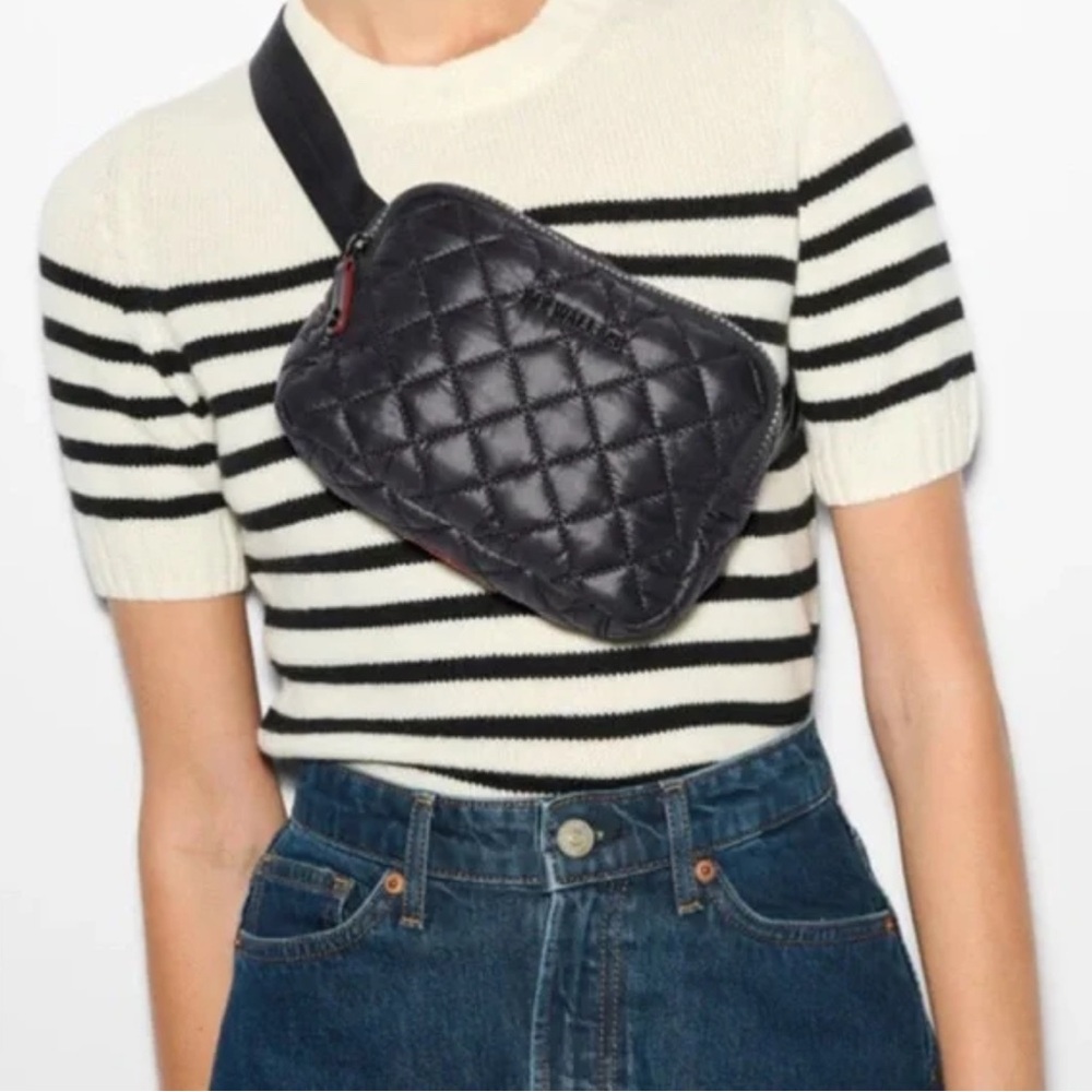 MZ Wallace Limited Edition Quilted Black Waist Bag, NWT - Picture 5 of 9